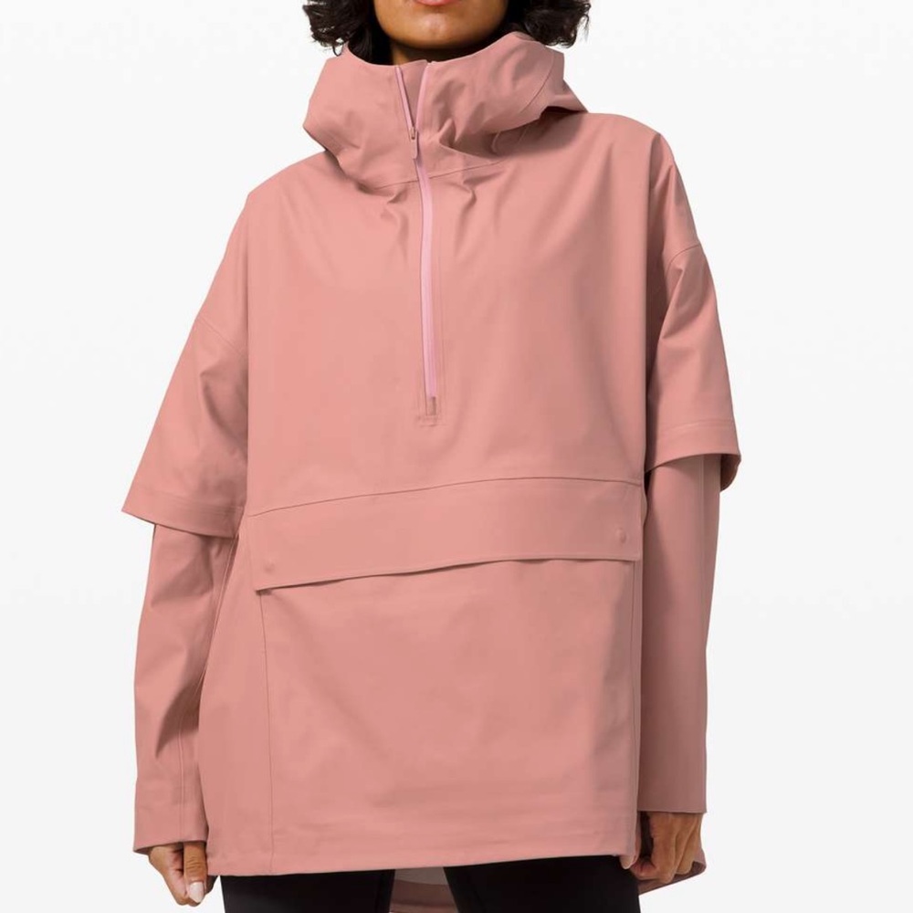 Lululemon Into the Drizzle 1/2 Zip Jacket XS/S - chalk pink